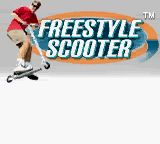 Freestyle Scooter title screen for GameBoy Color